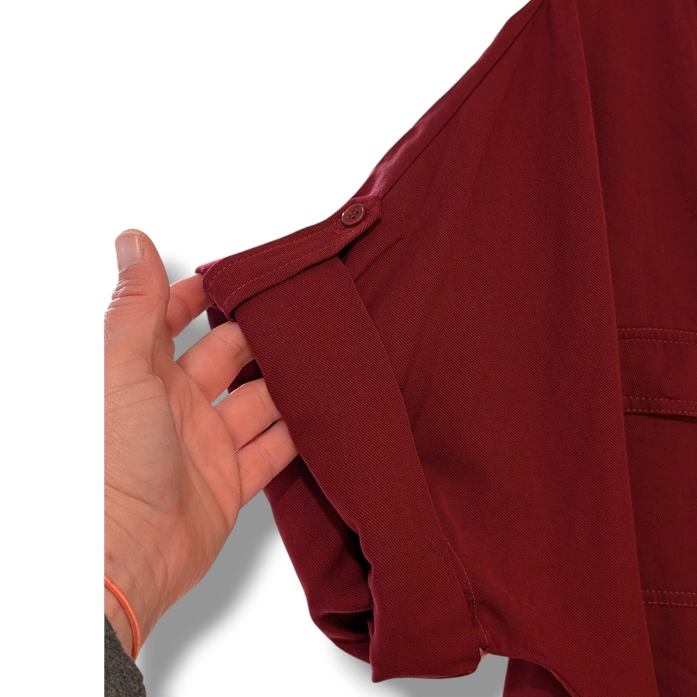NWT Trina Turk Boyant Shirtdress in Chianti Red, 14 - Picture 2 of 5